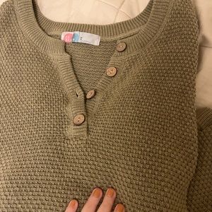 SOLD Crosspost - free people hailee sweater set - dried rosemary